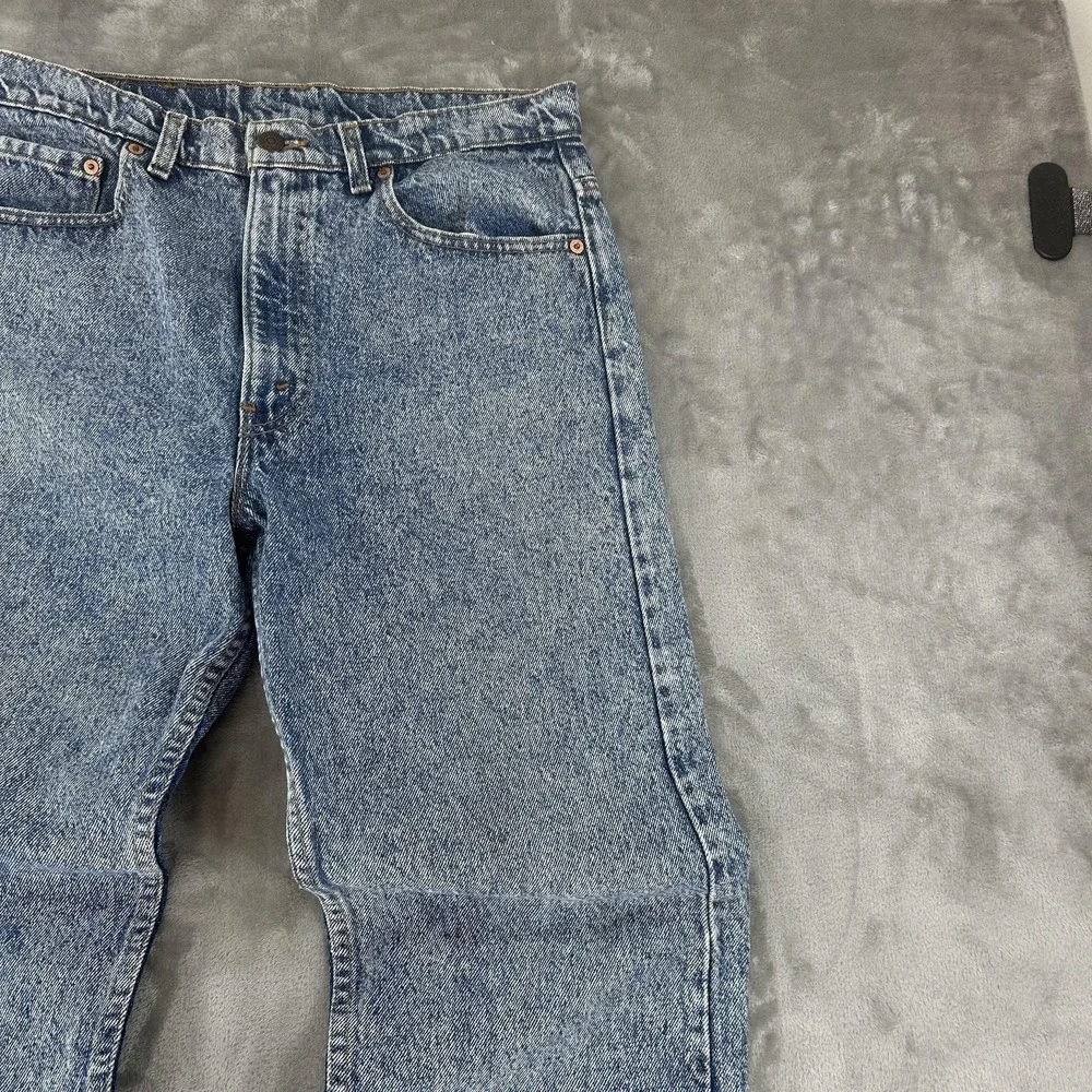 Levi's 505 Jeans Mens 30x32 Blue Med Wash Regular Straight Denim Pants Casual